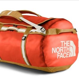 North Face Base Camp Duffel Bag Medium - RARE Orange Colorway